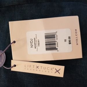 NYDJ Pull On Skinny Ankle Firesky Sz 16